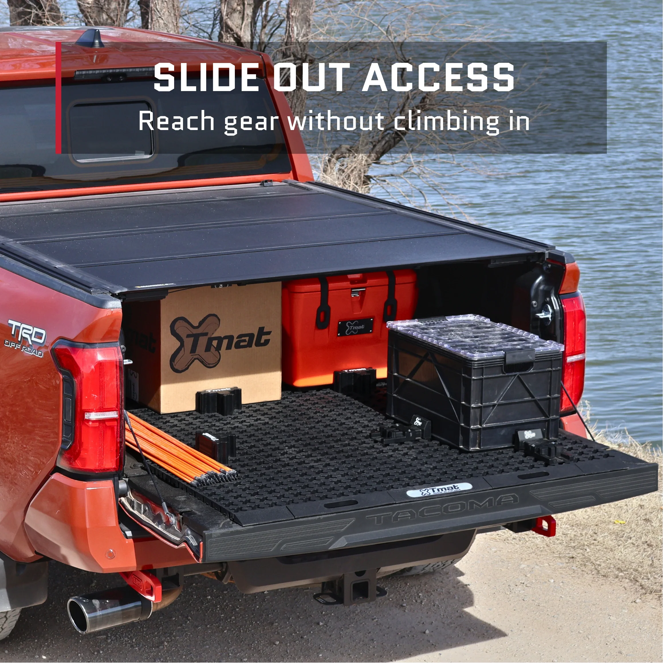 Tmat Truck Bed Organizer Slide Out Mat | Universal Fit for Standard Beds 6'6" to 6'9" - Image 5