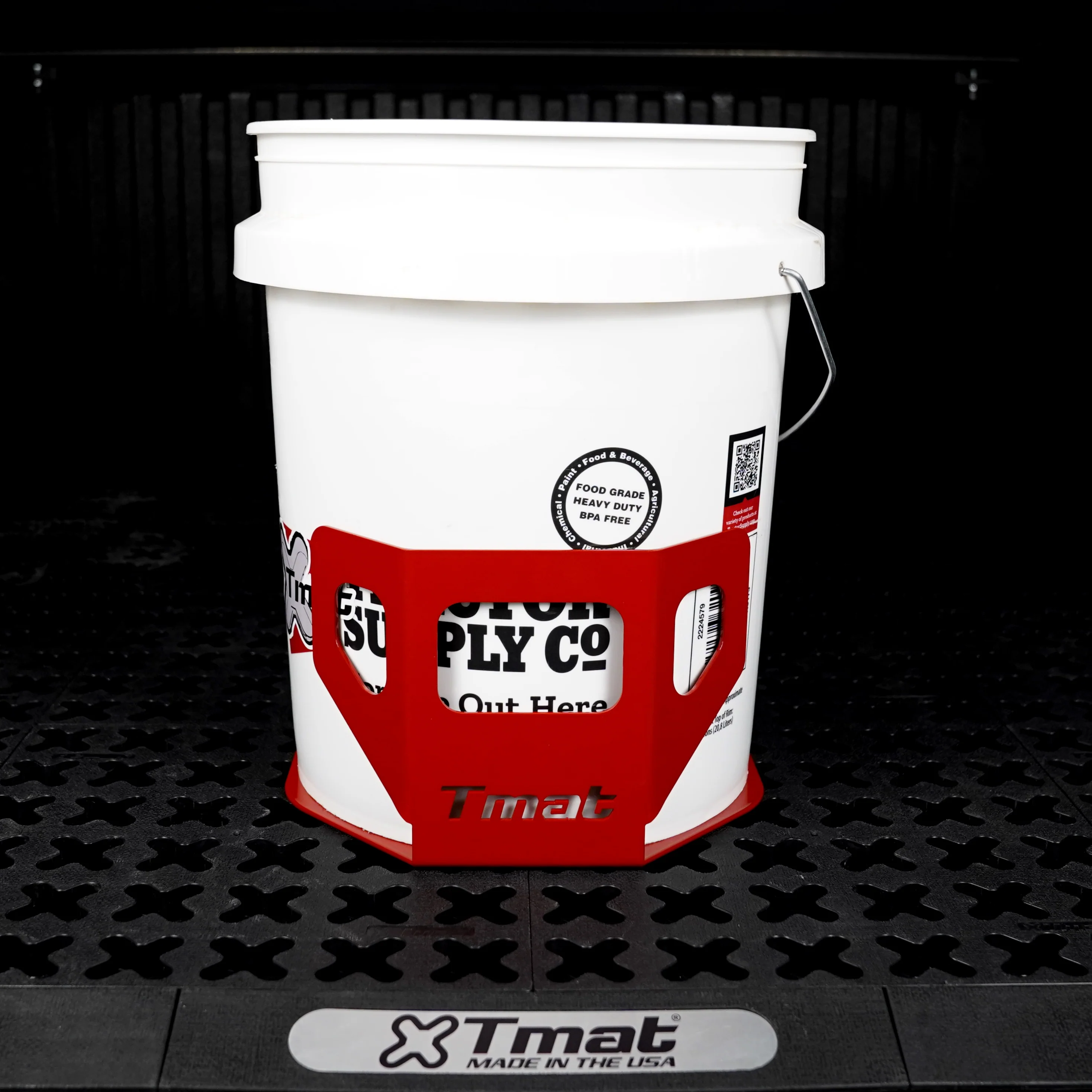 Tmat 5-Gallon Bucket Holder with Tmat Anchors - Red - Image 5